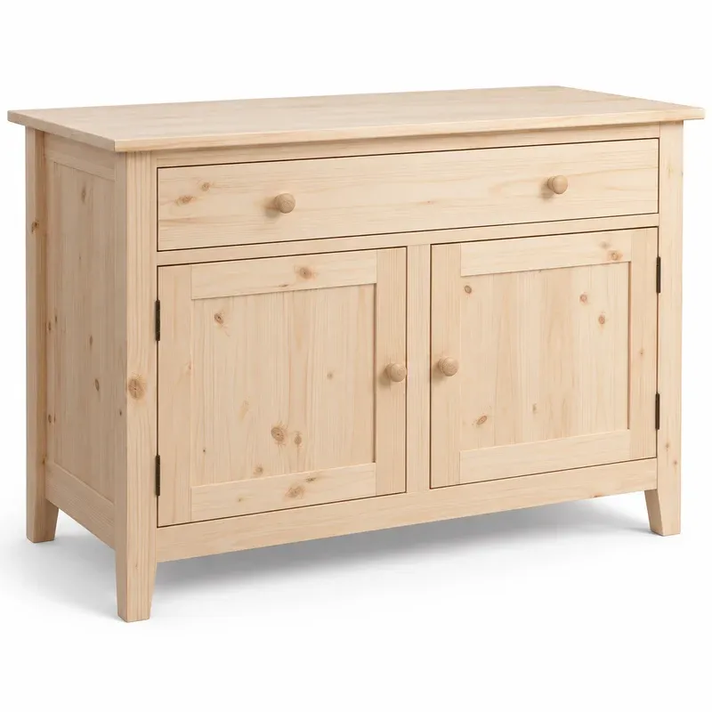From the Tree Furniture 44" Solid Pine Shaker Sideboard, product photo on a white background