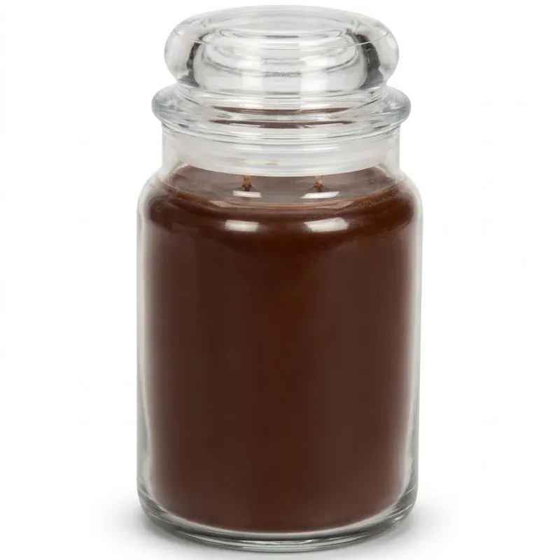 Village Candle Coffee Bean Scented Candle, Large 21.25 oz Jar, product photo on a white background