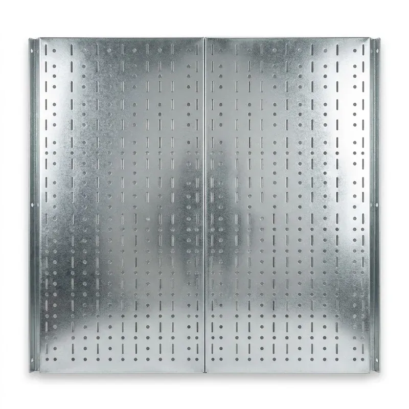 Wall Control Galvanized Steel Pegboard Pack, 2 Panels (30-P-3232GV), product photo on a white background