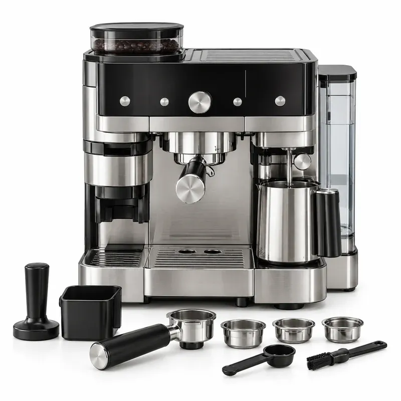 Ninja Luxe Café Premier 3-in-1 Espresso Machine (ES601), product photo on a white background