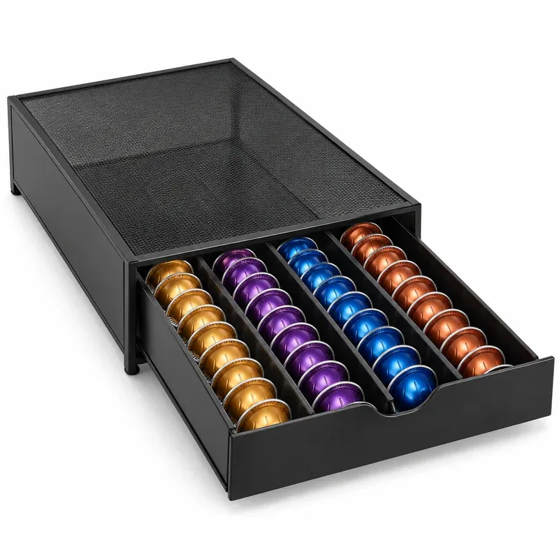 FlagShip Vertuo Pod Drawer, Holds 40 Pods, product photo on a white background