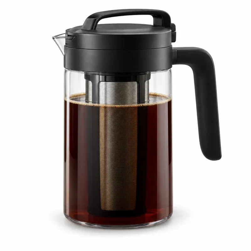 Takeya Deluxe Cold Brew Coffee Maker, 1 Quart, product photo on a white background