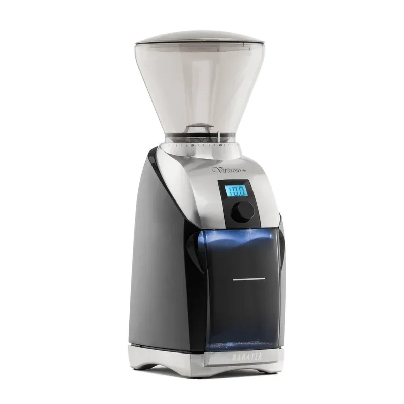 Baratza Virtuoso+ Conical Burr Coffee Grinder ZCG587BLK, product photo on a white background