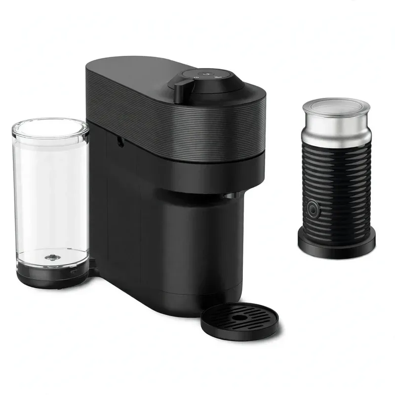Nespresso Vertuo Pop+ Coffee Machine with Aeroccino Milk Frother (ENV92BAE), product photo on a white background