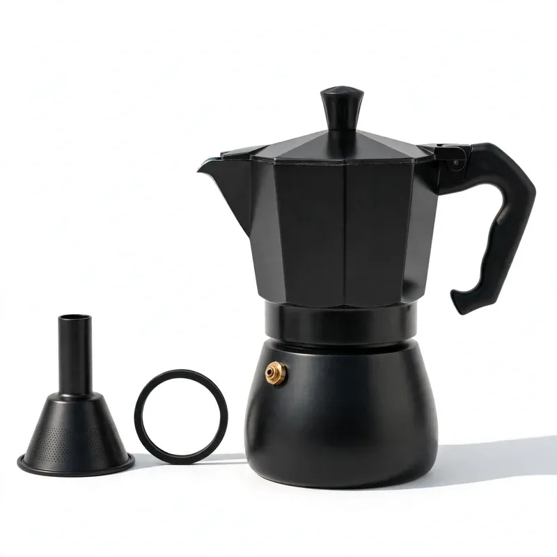GROSCHE Milano Stovetop Espresso Maker, 6 Cup, product photo on a white background