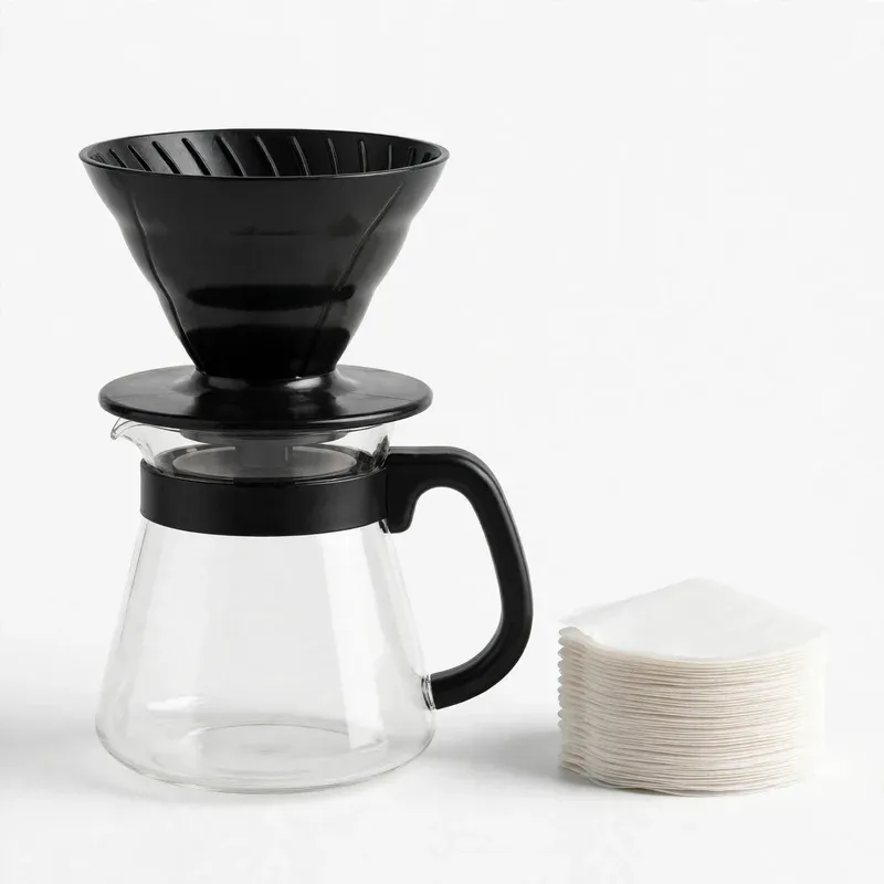 Hario V60 Pour Over Starter Kit, Size 02, product photo on a white background