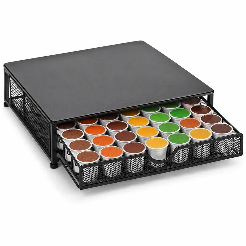 Nifty Coffee Pod Drawer, 36 K-Cup Pods, Non-Rolling, product photo on a white background