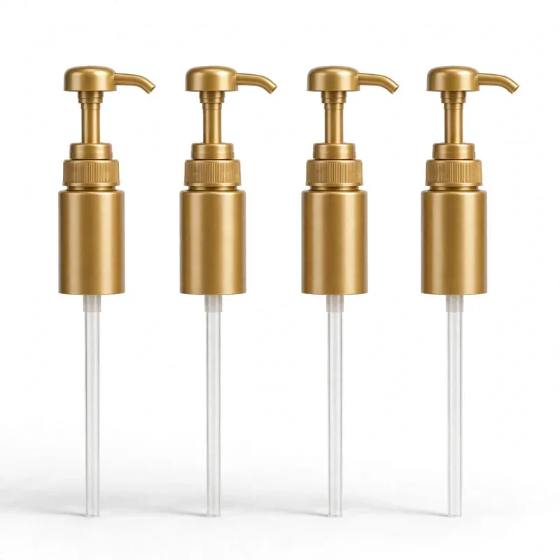 ALPENKOK Coffee Syrup Pumps for 750 ml Bottles, 4-Pack, product photo on a white background